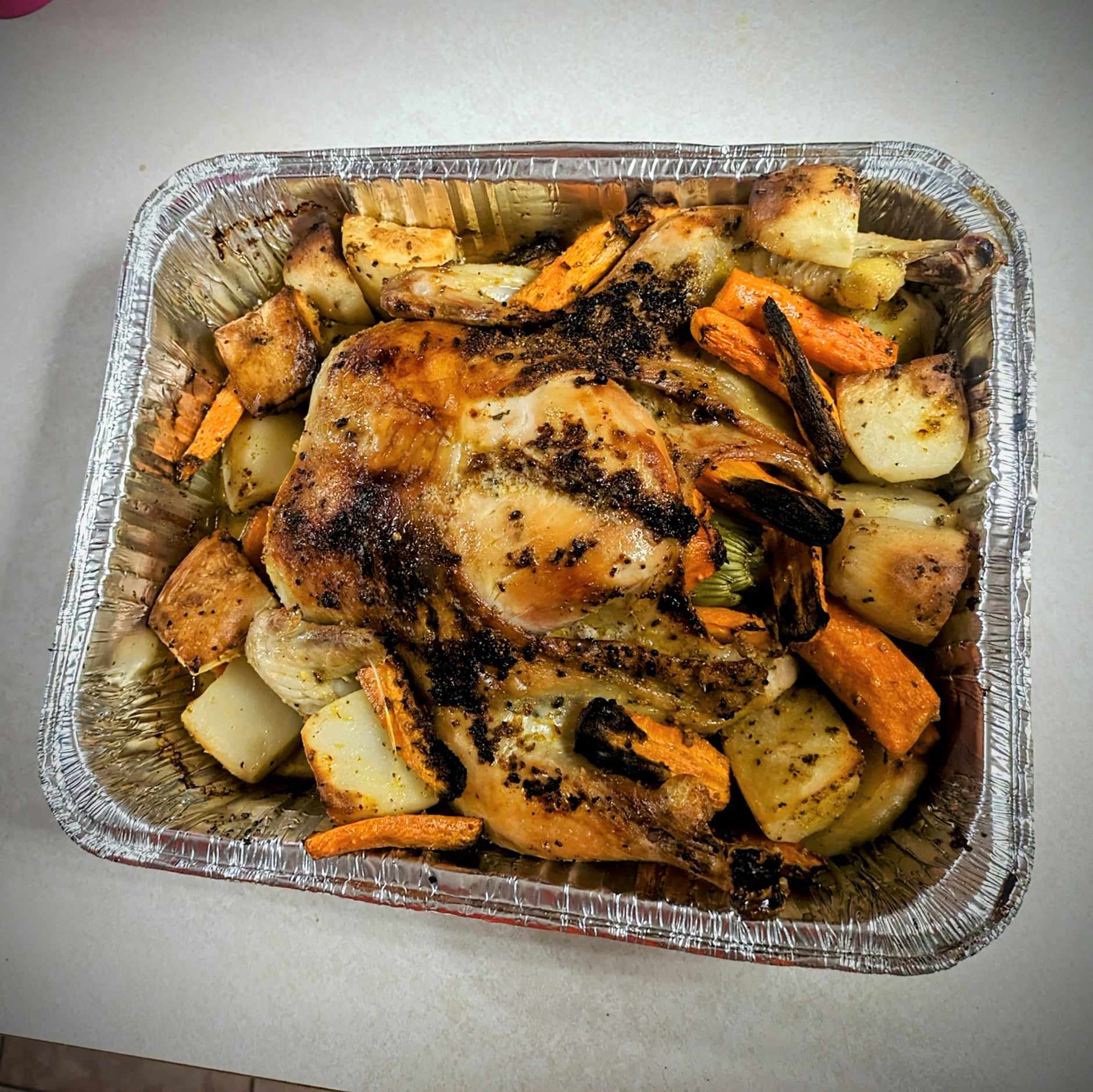 Roasted Chicken & Vegetables – Deliciously Gluten and Lactose Free